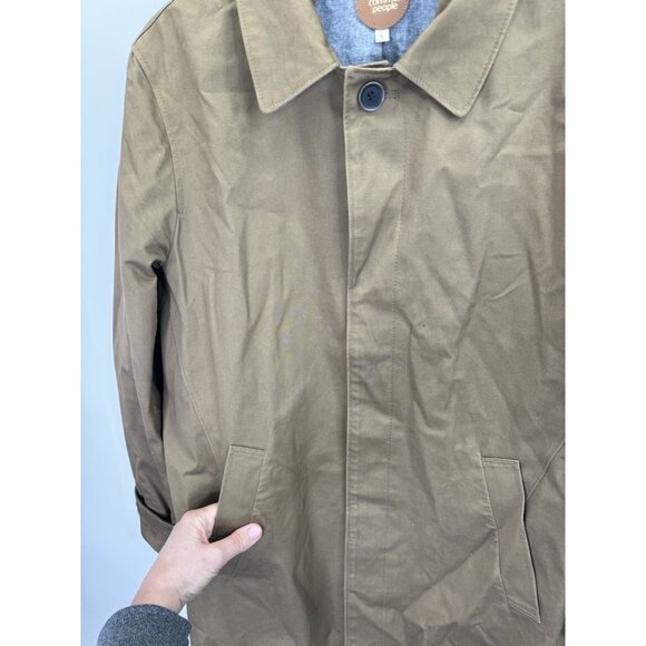 COMMON PEOPLE Men's Premium Long Overcoat Jacket Size Large - Picture 3 of 12